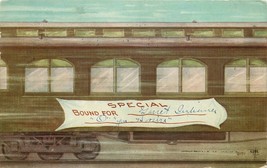 1909 Ohio Toledo Railroad Train artist impression Postcard 22-11644 - $5.98