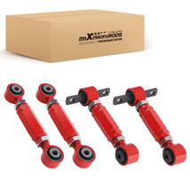 4pcs Rear Adjustable Upper Camber+Toe Arm For Honda Civic EF EG EK CRX - £49.42 GBP