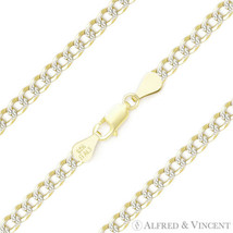 3.7mm Cuban Curb Sterling Silver 14k Yellow Gold-Plated Mens Link Chain Bracelet - £17.97 GBP+