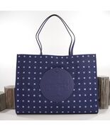 Tory Burch Ella Nothing Ditzy Purple Nylon Leather Large Tote Bag NWT - €258,65 EUR