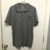 J. Crew Knit Goods Short Sleeve Polo Gray Men's SZ Large - $8.90