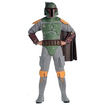 Star Wars Boba Fett Bounty Hunter Rubie&#39;s Halloween Costume Adult Xl Size To 46 - £90.34 GBP