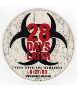 28 Days Later Movie Logo Window Cling Promo Sticker 2003 UNUSED - $6.89