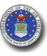 Air Force - 1&quot; Circular Mini Domed Sticker - $63.62 MXN