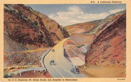 Antique Postcard On U.S. Highway 99 Ridge Route Los Angeles to Bakersfie... - £2.86 GBP