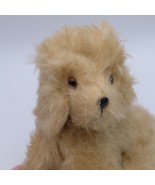 Vintage Mohair Puppy Dog Cocker Spaniel Poodle Stuffed Tan 8&quot; Jointed He... - £32.15 GBP