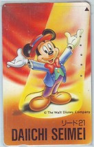 Walt Disney Mickey Mouse Daiichi Seimei V2 Japan NTT Phone  Card - $20.00