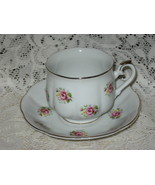  Extra Touch- FTD- Rose Teacup Set- Porcelain- Vintage- Japan - £6.29 GBP