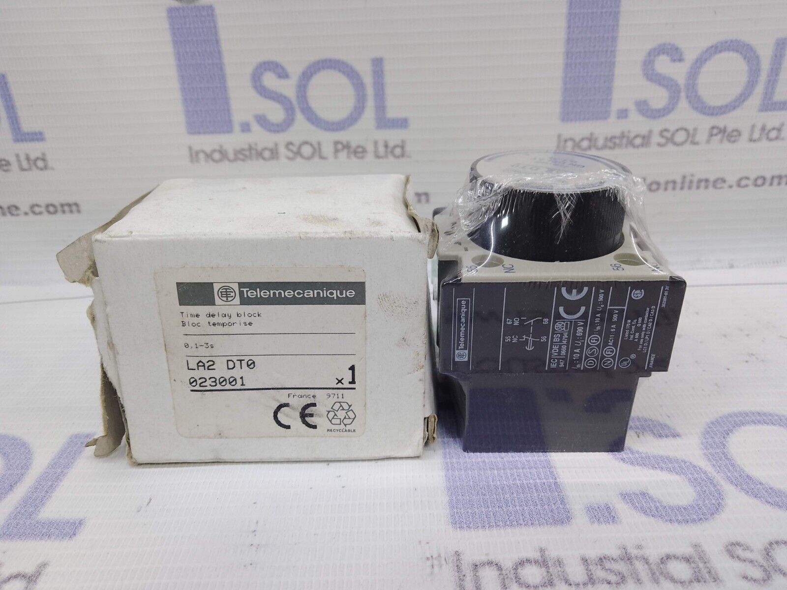 Telemecanique LA2 DT0 Time Delay Contact Block 10A 690 VAC - $77.76