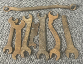 Vintage Antique Lot Of 8 Wrench Wrenches Tools USA Distressed Bonney Others - $25.42