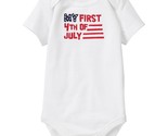 NWT Gymboree 1st 4th of July Baby Boys Girls Short Sleeve Bodysuit 0-3 M... - £7.18 GBP