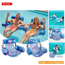 Heavy Duty Inflatable Lounge Chairs - 2 Pack Tropical Patterns, 200 lbs ... - $79.15