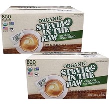 2 Packs  Stevia in the Raw Organic Stevia Blend, 22.57 oz.  Pack of 800  - £37.52 GBP