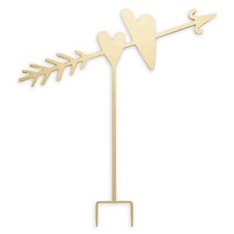 Lenox cake topper two hearts decorating party supplies metal gold Kate S... - $22.00