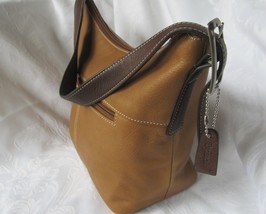 Two Tone Tignanello Natural Leather Shoulderbag / Handbag - $36.00