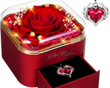 Gifts for Wife from Husband, Forever Preserved Rose Mothers Day Birthday... - $64.84