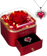 Gifts for Wife from Husband, Forever Preserved Rose Mothers Day Birthday Gifts f - £51.99 GBP