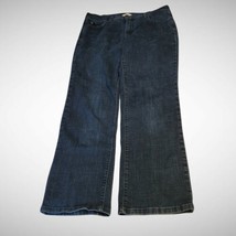 Levi&#39;s 505 Straight Size 31 Dark Wash Stretch Hi-Rise Denim Blue Jeans - £14.69 GBP