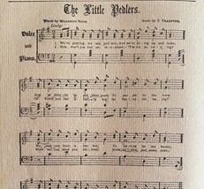 The Little Peddlers Sheet Music 1892 Victorian Voice And Piano Ephemera ... - €21,60 EUR