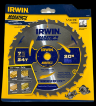 IRWIN Marathon Construction Framing Saw Blade #14030 24T (7.25) Carbide - $14.85