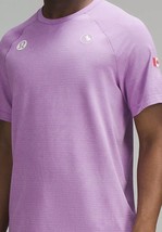 Lululemon Team Canada Metal Vent Tech Shirt~Slight Stripe Purple~Xs~S~M~L~Xl~Xxl - £89.87 GBP