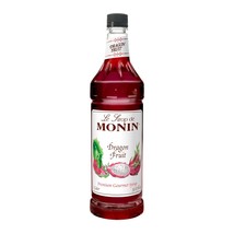 Monin Dragon Fruit Syrup 1 Liter 33.08 Fl Oz Gourmet Beverage Flavoring ... - $18.80