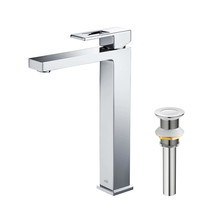 COMBO: Cubic Lavatory Single Faucet KBF1003CH + Pop-up Drain/Waste KPW10... - $186.30