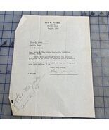 Vintage Letter Beaumont Texas 1935 Guy Junker Business Man Real Estate S... - $475.84 MXN