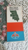 STANDARD OIL 1971 ROAD MAP OF WEST CENTRAL UNITED STATES - £3.89 GBP