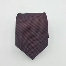 Mens Necktie, Suit, Formal, Silk, Brooks By Damon, Red And Black, 52 By 3 Inch - £7.02 GBP