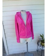 Juicy Couture Y2K HOT Pink Velour Track Zip Jacket VTG Zendaya Challenge... - £40.55 GBP