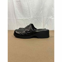 Vintage Y2K Route 66 Chunky Heel Platform Black Mules Clogs Shoes Womens... - $45.96