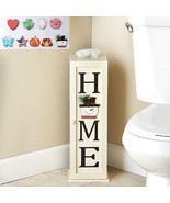 Toilet Paper Cabinet Storage Holder Stand for 4 Rolls Bathroom Cleaning ... - $489.80 MXN