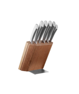 Scanpan Classic Knife Set Stainless Steel Handle 7pc Knife Block Set - $190.00