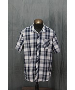 Men&#39;s Button Down Shirt - Oneill Blue and Gray Plaid Pattern - Men&#39;s XL - $49.00