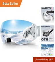 OTG Snow Goggles with Panoramic Dual Lens and Interchangeable Options - $67.27