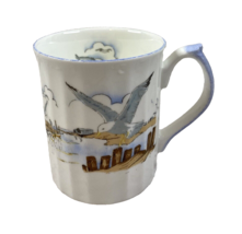 Seagull Mug Dock Harbor Seaside Elizabethan   Ridged Vintage Made in Eng... - $207.70 MXN