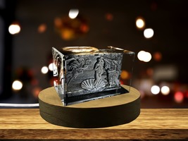 LED Base included | The Birth of Venus 3D Engraved Crystal Decor - £31.63 GBP+