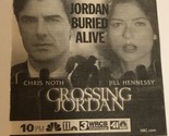 Crossing Jordan Print Ad Chris Noth Jill Hennessy Tpa15 - £4.65 GBP
