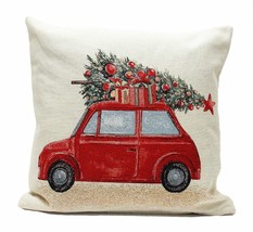 Driving Home Christmas Tapestry Cushion - 45cm x 45cm - £25.51 GBP