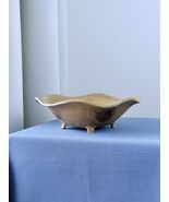 Handcrafted Oak Bowl, Rustic Scalloped Edge Wood Centerpiece, Rustic Cen... - $120.00