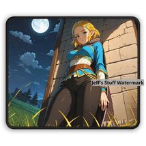 Princess Zelda Gaming Mouse Pad Legend of Zelda Gamer Anime Japanese Des... - $11.99