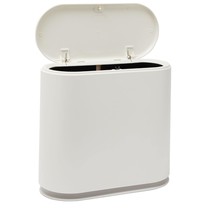 2.6 Gallon Small Bathroom Trash Can With Lid, Narrow For Kitchen, Office, Bedroo - £36.88 GBP