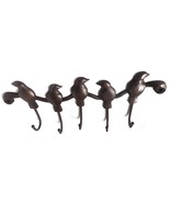 Solid Brass Clothes Hook set 17.4&quot; Vintage Pants Hanger Hanger Love Bird... - $1,789.37 MXN