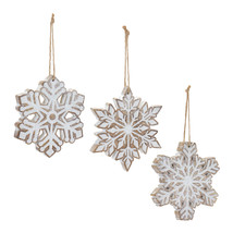 Glittered Snowflake Ornament (Set of 3) - $969.01 MXN