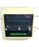Vtg SHARP Alarm Clock FX-40CU AM/FM Radio Time Day Green Backlight Rotat... - £75.62 GBP