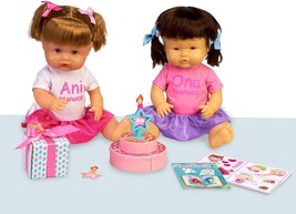 Nenuco - Ani and ONA Happy Birthday, Kit of Two Nenuco Sisters Baby Dolls - £360.65 GBP