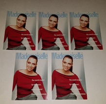 5 Mademoiselle Magazine Promotional Cards Postcard Size UNUSED Lot - £9.30 GBP