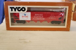 HO Scale Tyco, 4 Bay Hopper, Revere Brass Copper Aluminum, Red, #563115 - £23.59 GBP