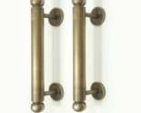 Set of 2 Solid Brass Western Retro Door Handle Vintage Cabinet Door Pull - 9.84"